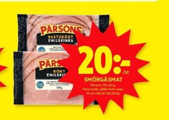 ICA Kvantum Pärsons skinka erbjuda
