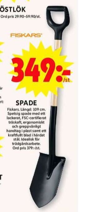 ICA Maxi Fiskars spade erbjuda
