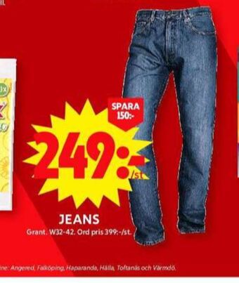 ICA Maxi Grant jeans erbjuda