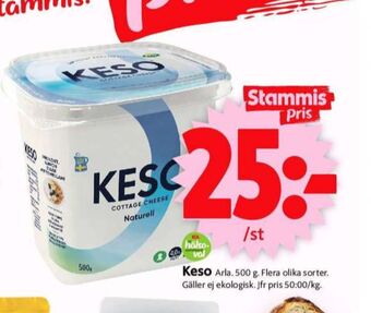 ICA Supermarket Keso cottage cheese erbjuda