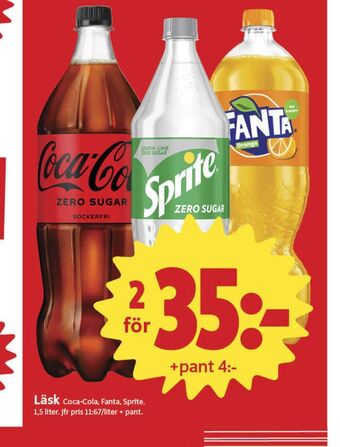 Coca cola zero läskedryck