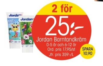 EKO Jordan tandkräm erbjuda