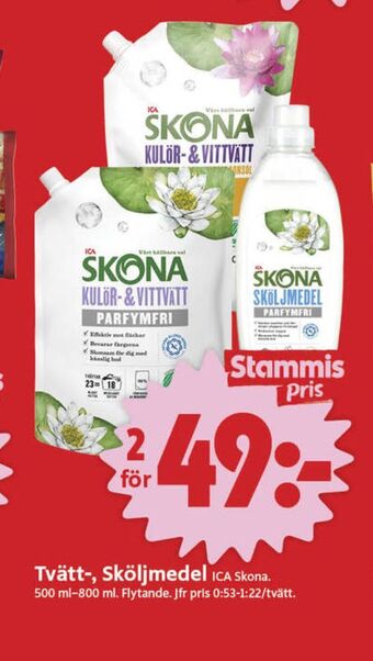 ICA Nära Skona tvättmedel flytande erbjuda