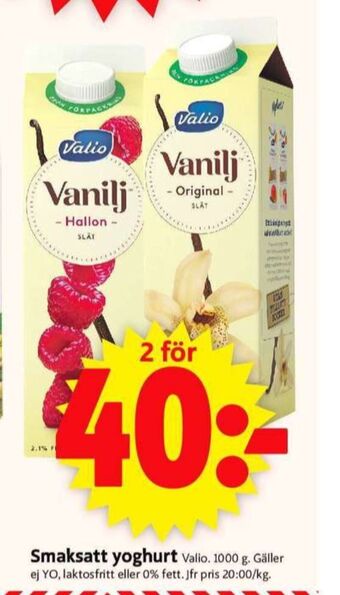 ICA Supermarket Valio yoghurt erbjuda