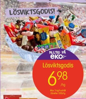 EKO Milka lösviktsgodis erbjuda