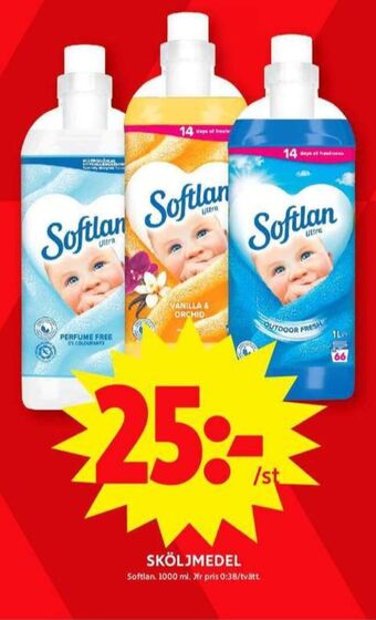 ICA Maxi Softlan sköljmedel erbjuda