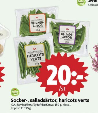 ICA Nära Ica haricot verts erbjuda
