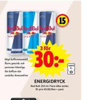 ICA Maxi Red bull energidryck erbjuda