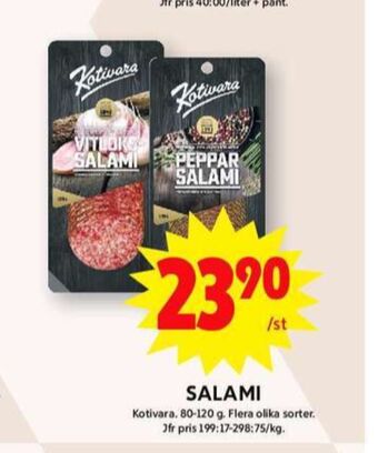 ICA Maxi Kotivara oy salami erbjuda