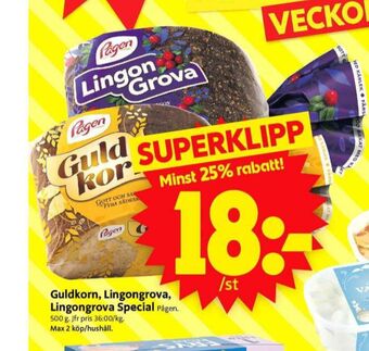 ICA Supermarket Guldkorn rågbröd erbjuda