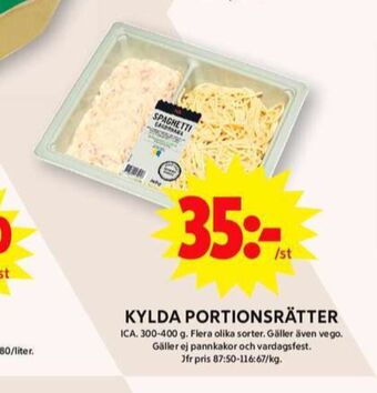 ICA Maxi Ica färdigrätter erbjuda