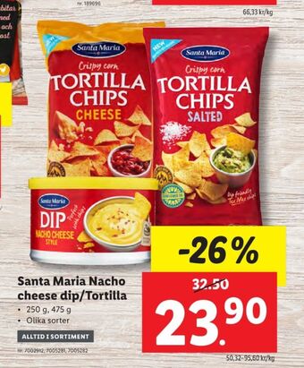 Lidl Santa maria tortillachips erbjuda