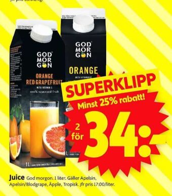 ICA Supermarket God morgon juice erbjuda