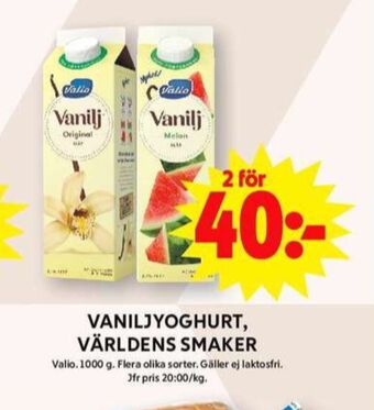 ICA Maxi Valio yoghurt erbjuda