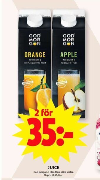 ICA Maxi God morgon juice erbjuda
