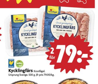 ICA Nära Kronfågel kycklingfärs erbjuda