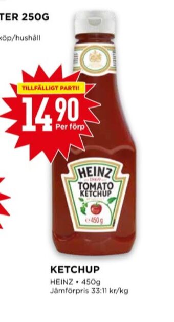 Willys Heinz ketchup erbjuda
