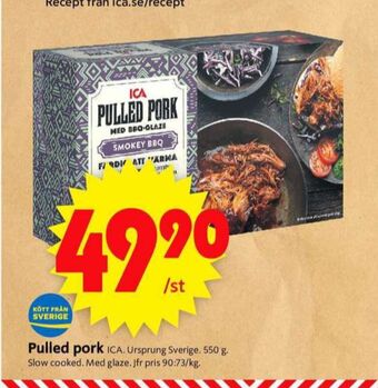 ICA Supermarket Ica pulled pork erbjuda