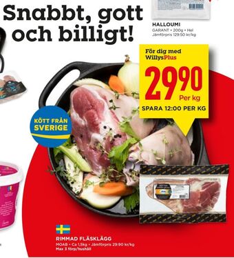 Willys Hemma Moab fläsklägg erbjuda
