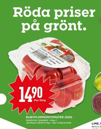 Willys Hemma Nature choise plommontomater erbjuda