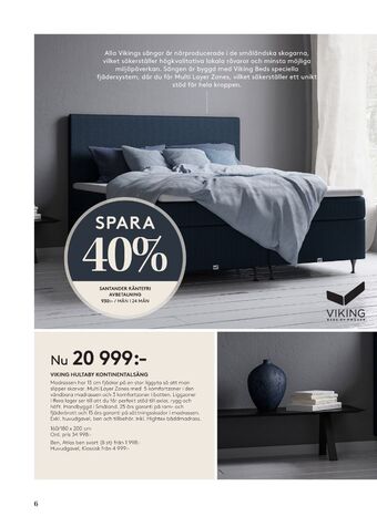 Seng Viking beds of sweden sängar erbjuda