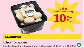 Hemköp Champinjoner erbjuda