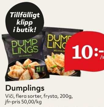 Hemköp Dumplings Viči erbjuda