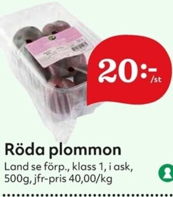 Hemköp Röda plommon erbjuda