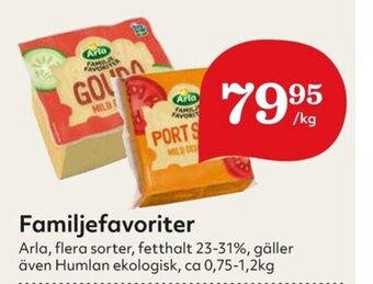 Hemköp Familjefavoriter Arla erbjuda