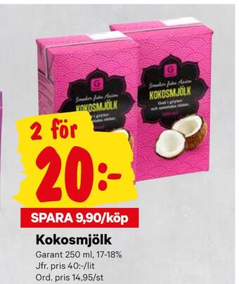 City Gross Kokosmjölk erbjuda