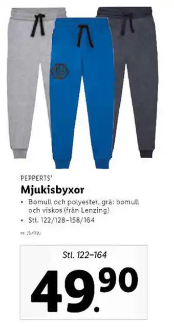 Lidl Pepperts' Mjukisbyxor Stl. 122-164 erbjuda