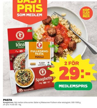 Coop PASTA erbjuda