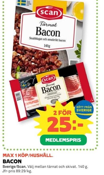 Coop Bacon erbjuda