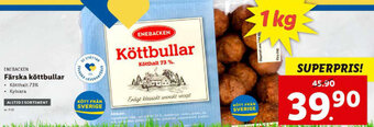 Lidl Enebacken Färska köttbullar 1kg erbjuda