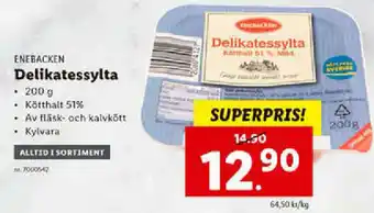 Lidl Enebacken Delikatessylta 200g erbjuda