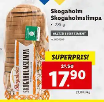 Lidl Skogaholm Skogaholmslimpa 775g erbjuda