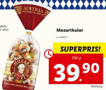 Lidl Mozartkulor 330g erbjuda