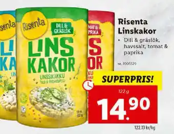 Lidl Risenta Linskakor 122g erbjuda
