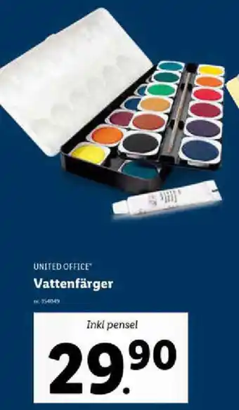 Lidl United Office Vattenfärger erbjuda