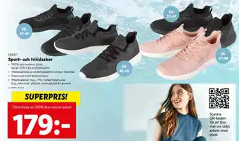 Lidl Crivit Sport-och fritidsskor erbjuda