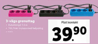 Lidl 3-vägs grenuttag erbjuda