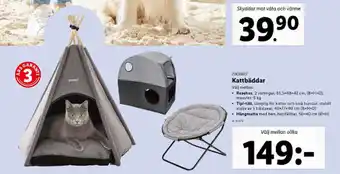 Lidl Zoofari Kattbäddar erbjuda