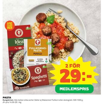 Coop Daglivs Pasta erbjuda