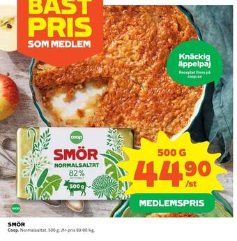 Coop Daglivs Smör erbjuda