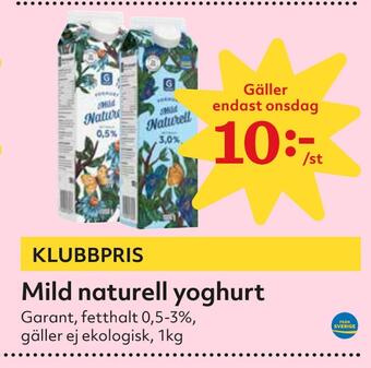Hemköp Mild naturell yoghurt erbjuda