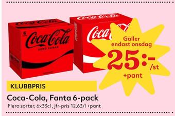 Hemköp Coca-cola, fanta 6-pack erbjuda