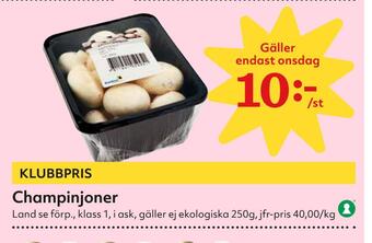 Hemköp Champinjoner erbjuda