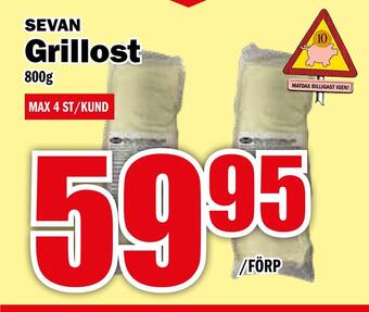 Matdax Grillost erbjuda