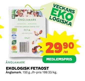 Coop Daglivs Ekologisk fetaost erbjuda