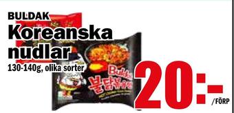 Matdax Koreanska nudlar erbjuda